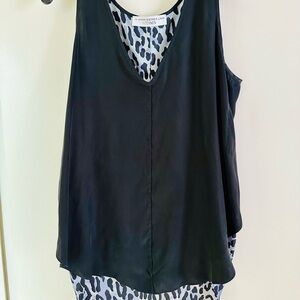 10 Crosby Derek Lam Black and White Tank Top